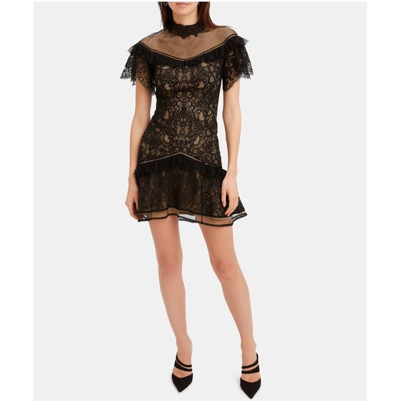JONATHAN SIMKHAI Mixed Lace Mini Dress - Picture 3 of 8